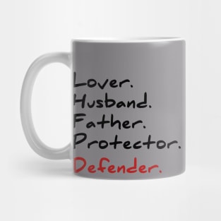 Husband daddy protector hero T-shirt cool Father dad tee Mug